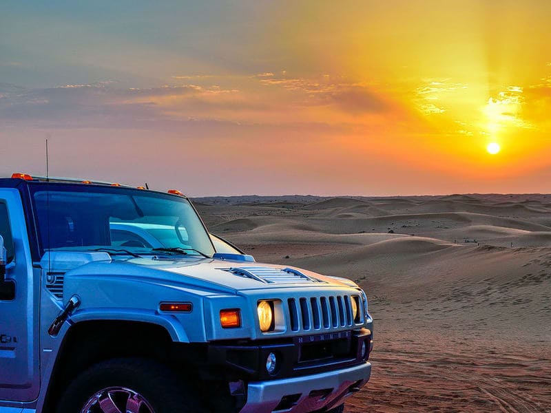 desert safari with hummer